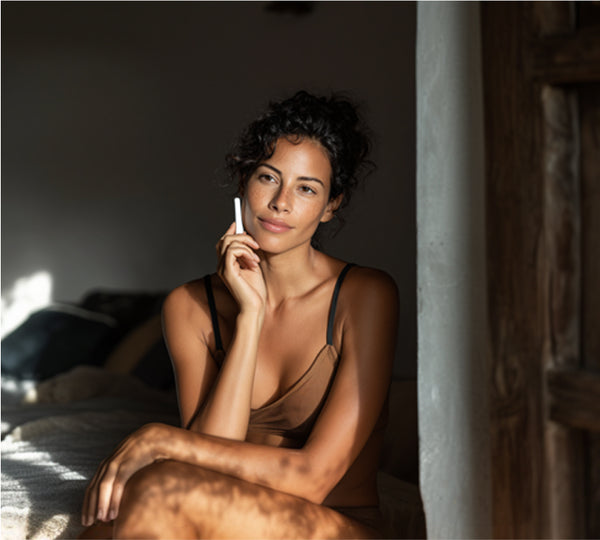 Woman with product